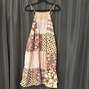 Cat & Jack Multicolor Patchwork Casual Dress